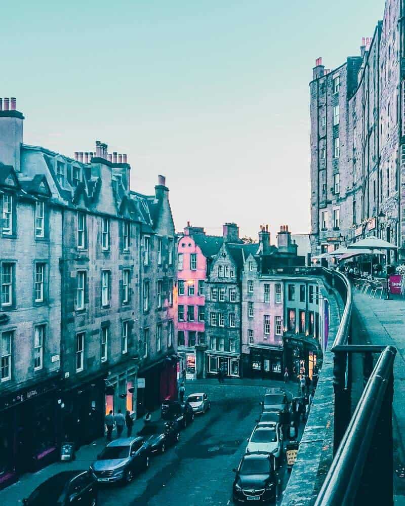 Edinburgh City Center. Edinburgh or Glasgow, Which City in Scotland Should You Visit? Planning a trip to Scotland but not sure which city to fly into? If you are flying into Scotland you are probably going to be flying in to either Glasgow or Edinburgh.  Given that the cities are only an hour apart, you may wonder which one you should fly into if you have limited vacation time. #AVENLYLANETRAVEL #AVENLYLANE #edinburgh #scotland #glasgow #scottish #scottishhighlands #europe #travelinspiration #beautifulplaces