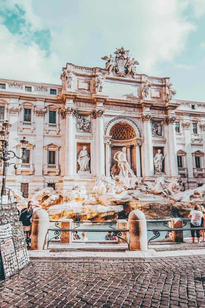 Trevi Fountain at night