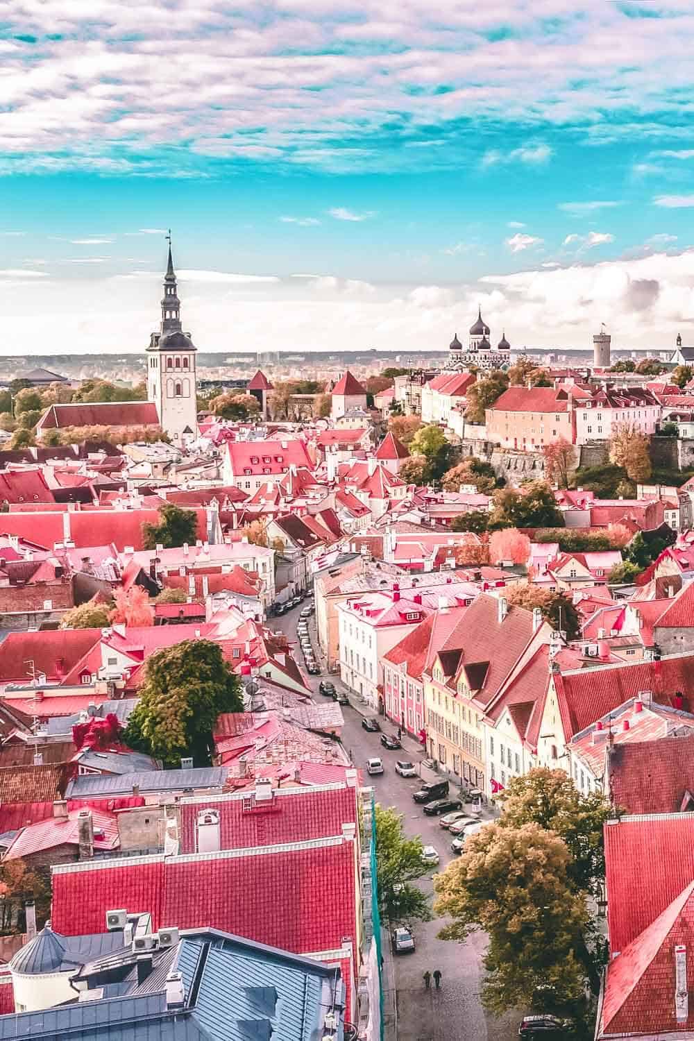 The best viewing point in Old Town Tallinn