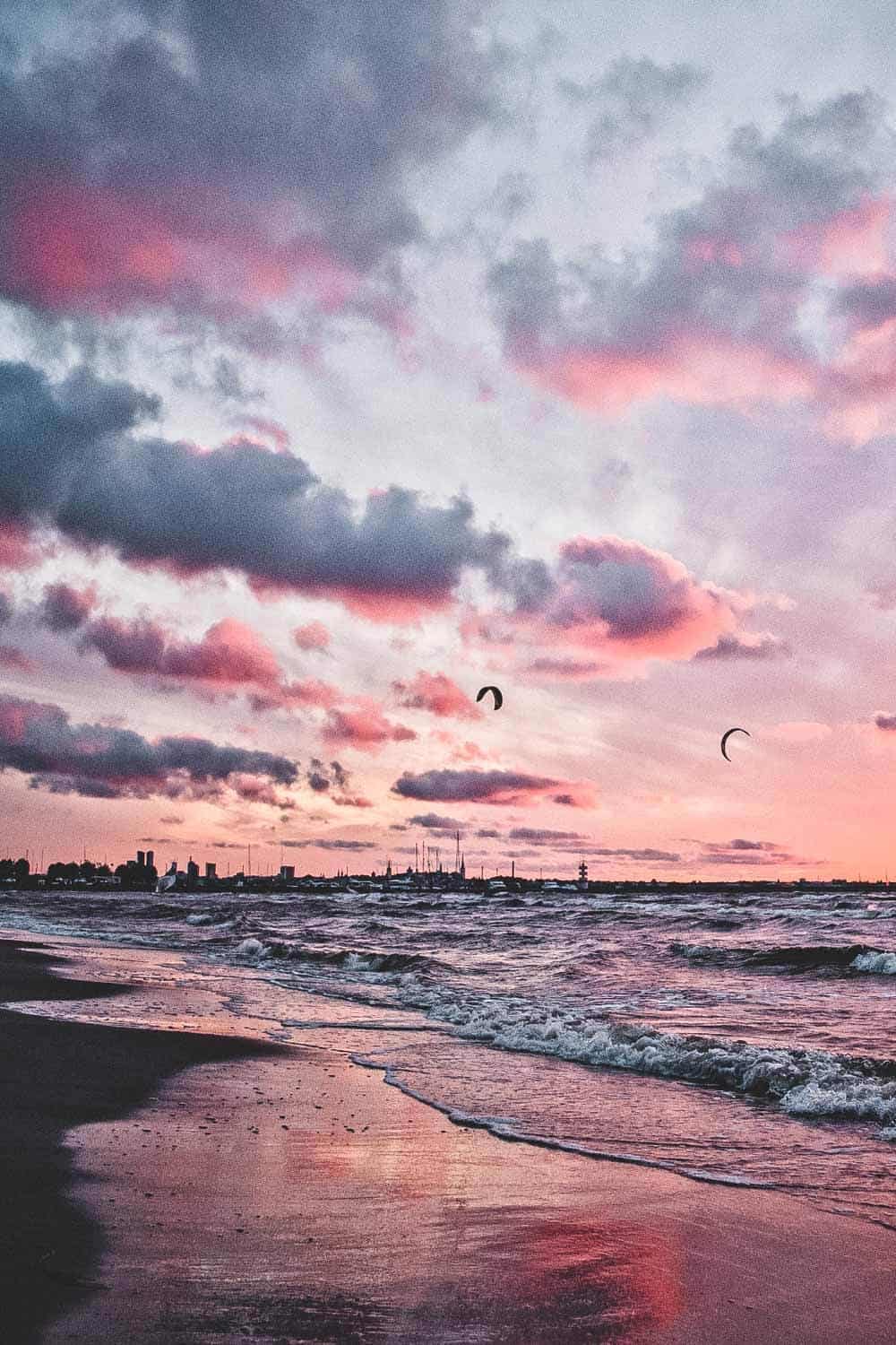 Pirita Beach in Tallinn Estonia.