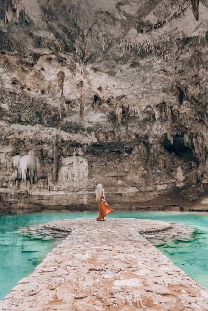Cenote Suytun in Mexico! This was by far one of our favorite cenotes in the Yucatan Peninsula.