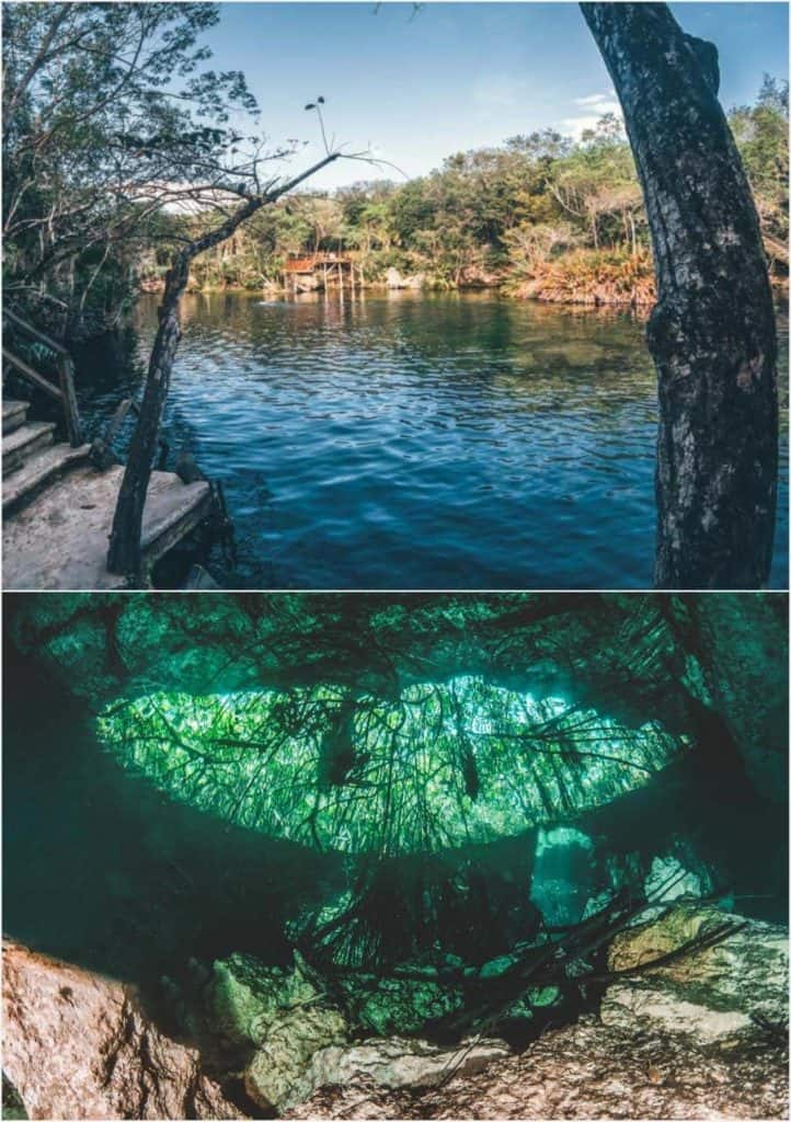 Cenotes Tulum - Cenote Jardin del Eden.  8 Best Cenotes near Tulum Mexico. 