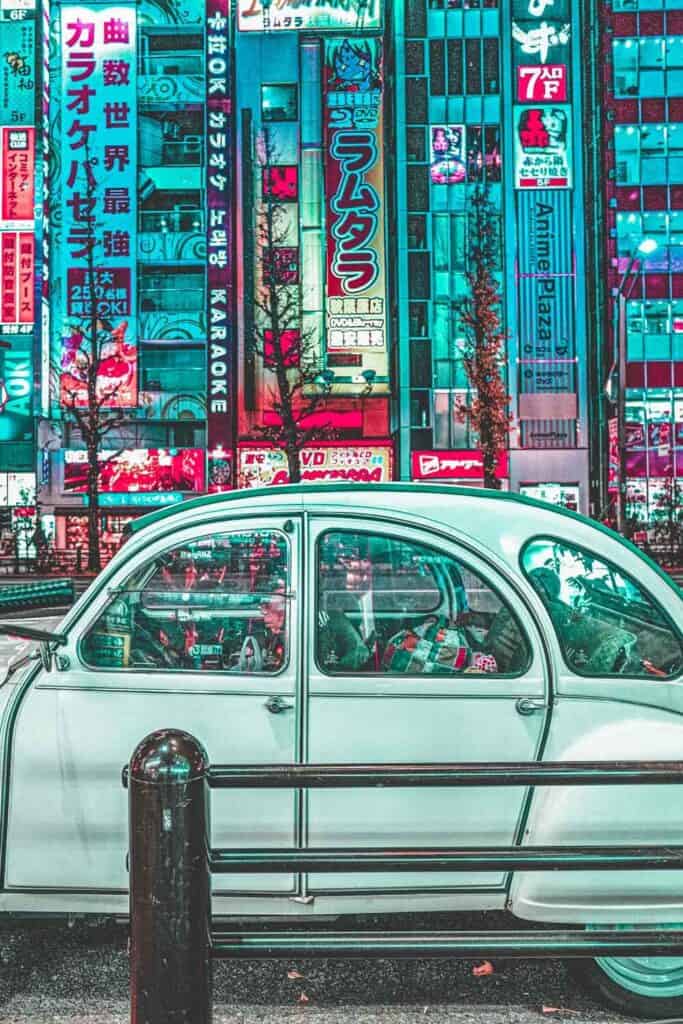 Car in Akihabara Tokyo