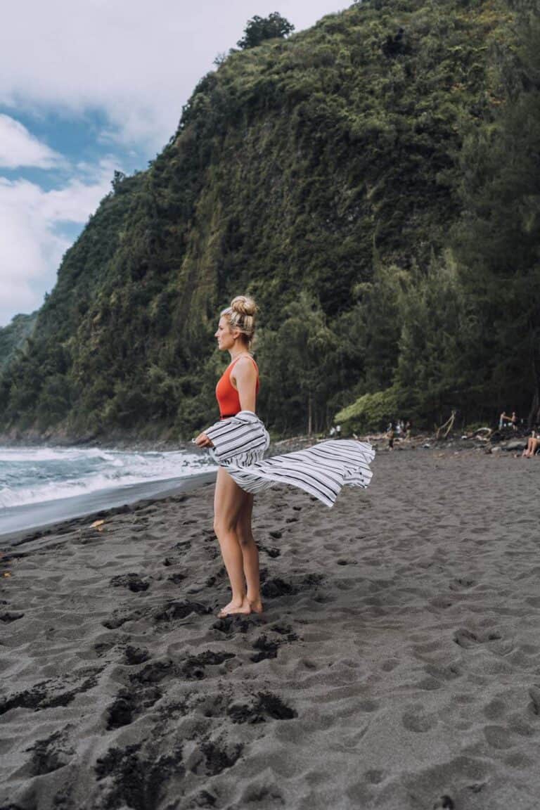 Waipio Valley Black Sand Beach