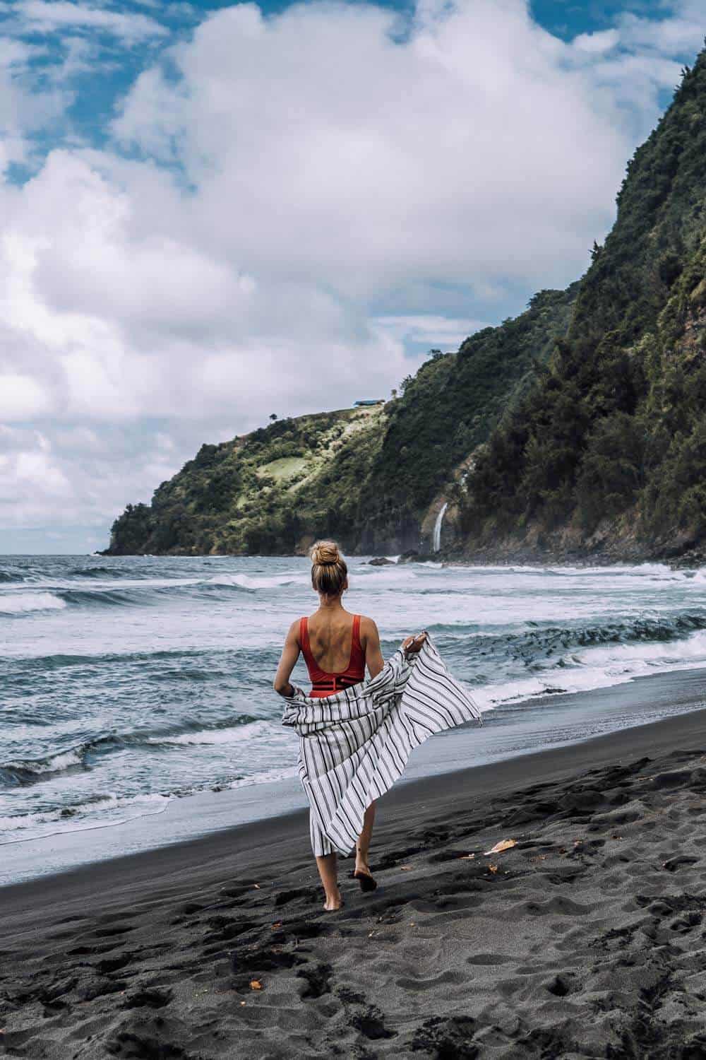 Waipio Valley Black Sand Beach