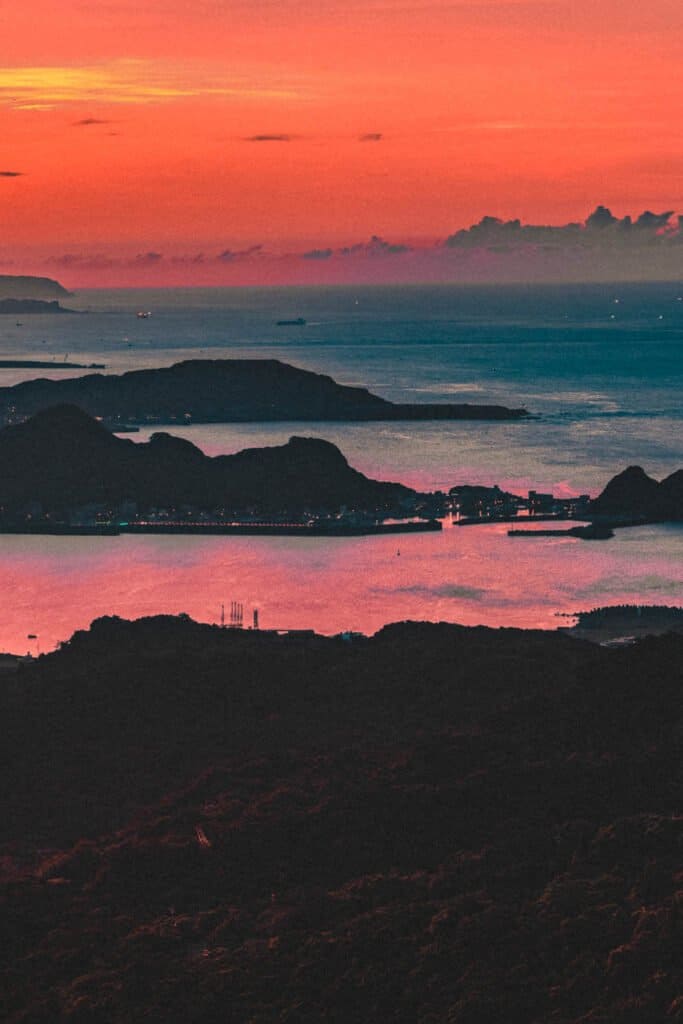 Jiufen views at sunset