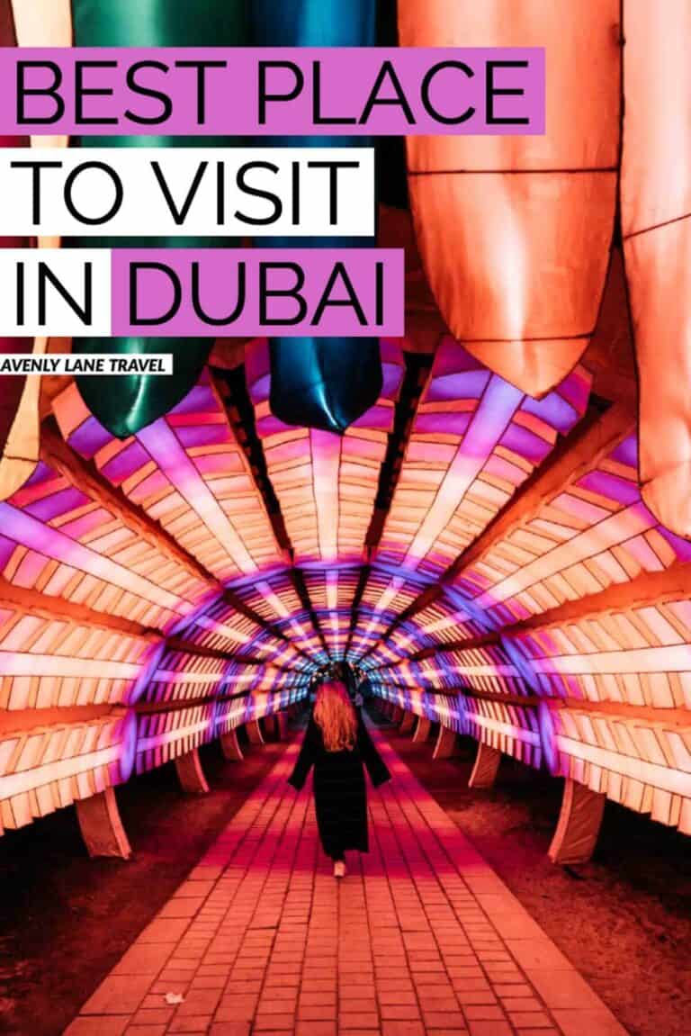 DUBAI GARDEN GLOW! AMAZING! Looking for the best place to visit in Dubai at night? Dubai Garden Glow couldn't be a more perfect way to end the night. Click through to find out more about one of our favorite places to visit in Dubai, UAE #AVENLYLANETRAVEL #AVENLYLANE #dubai #dubaitravel #travelinspiration #dubaigardenglow #dubaitourism #beautifulplaces #travelblog