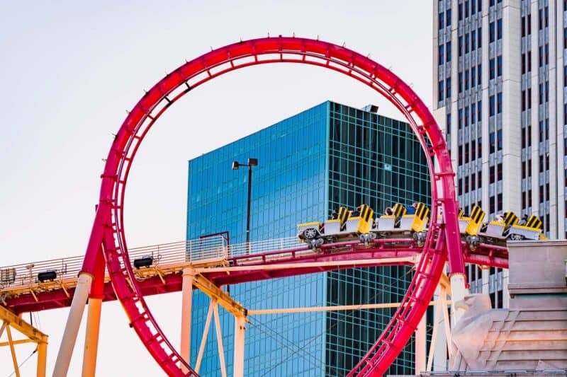 New York New York Hotel Casino Roller Coaster Las Vegas