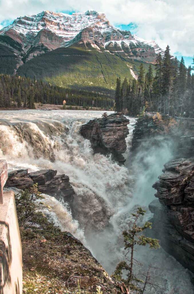 Athabasca Falls Jasper National Park Canada.