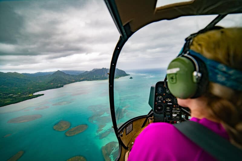 An Open Door Helicopter Tour of Oahu Hawaii