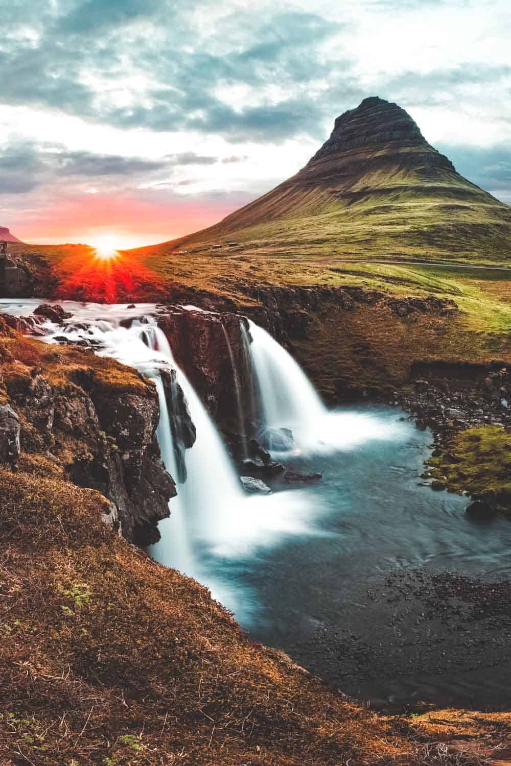 Kirkjufellsfoss waterfall on the Snæfellsnes Peninsula