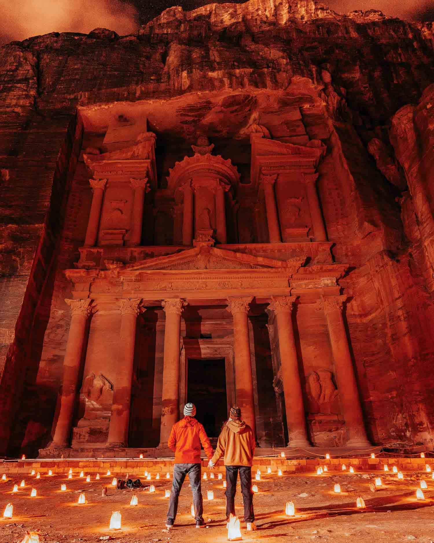 Petra at night