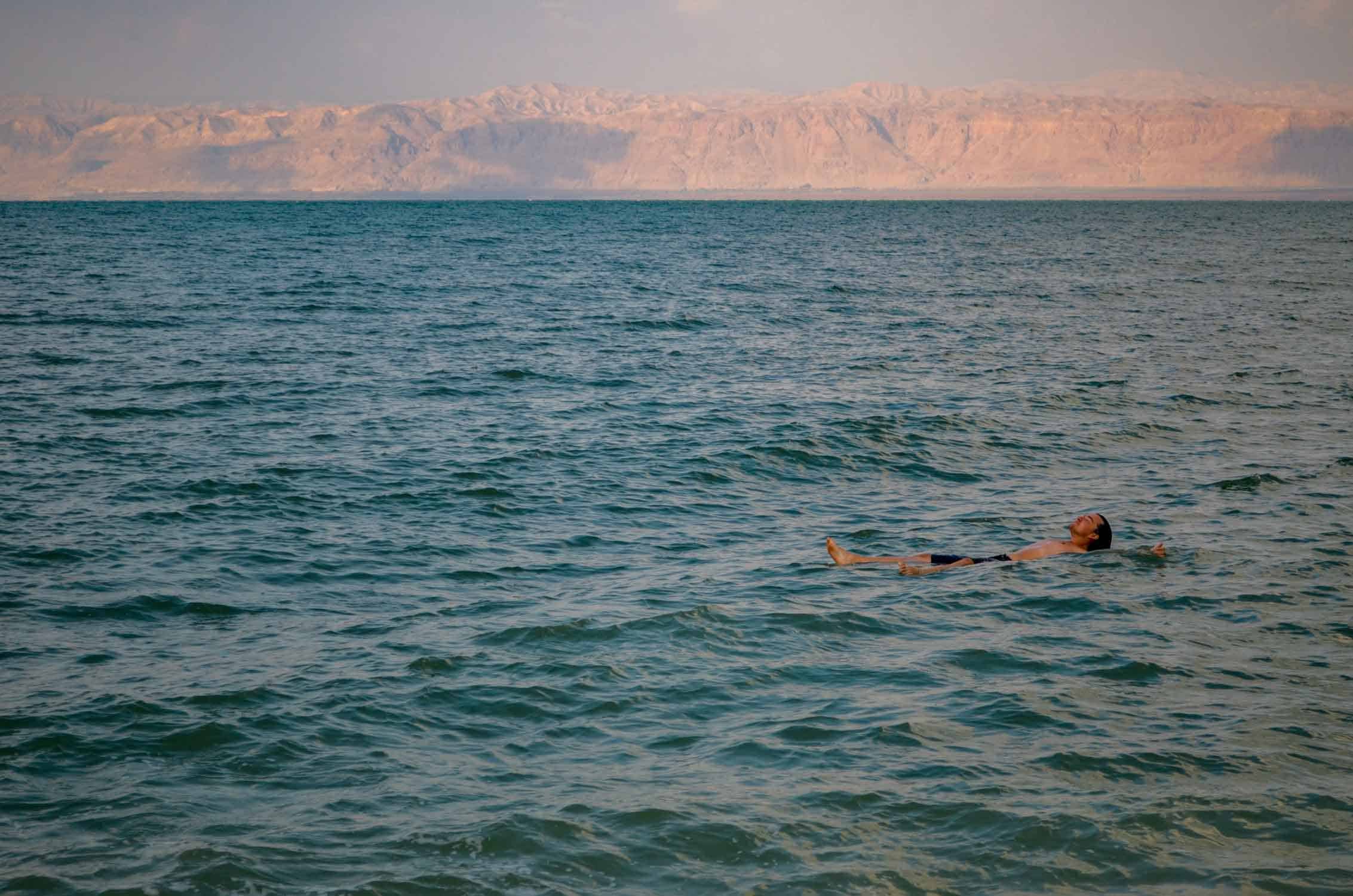 Float in the Dead Sea