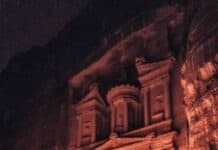 Petra at night