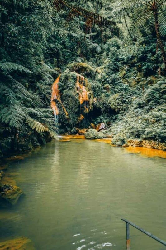 Waterfall in Caldeira Velha