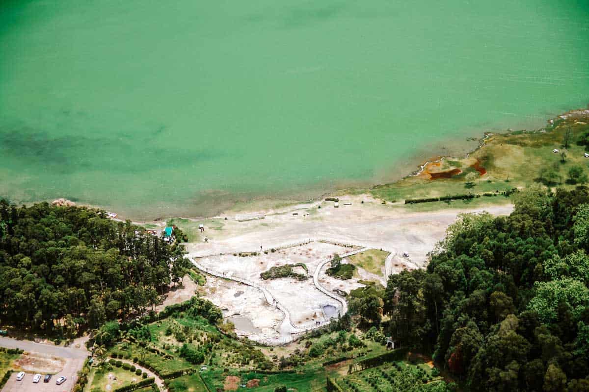 Furnas Lake and hot springs