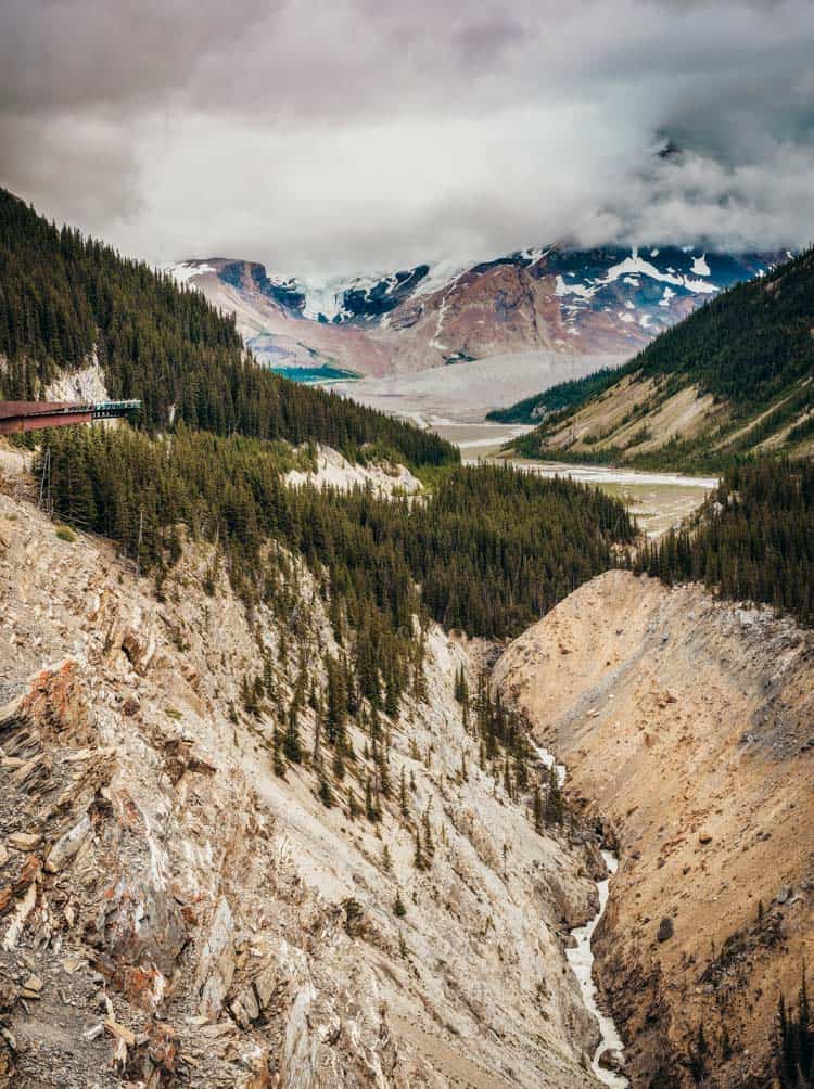 Glacier Skywalk from a distance