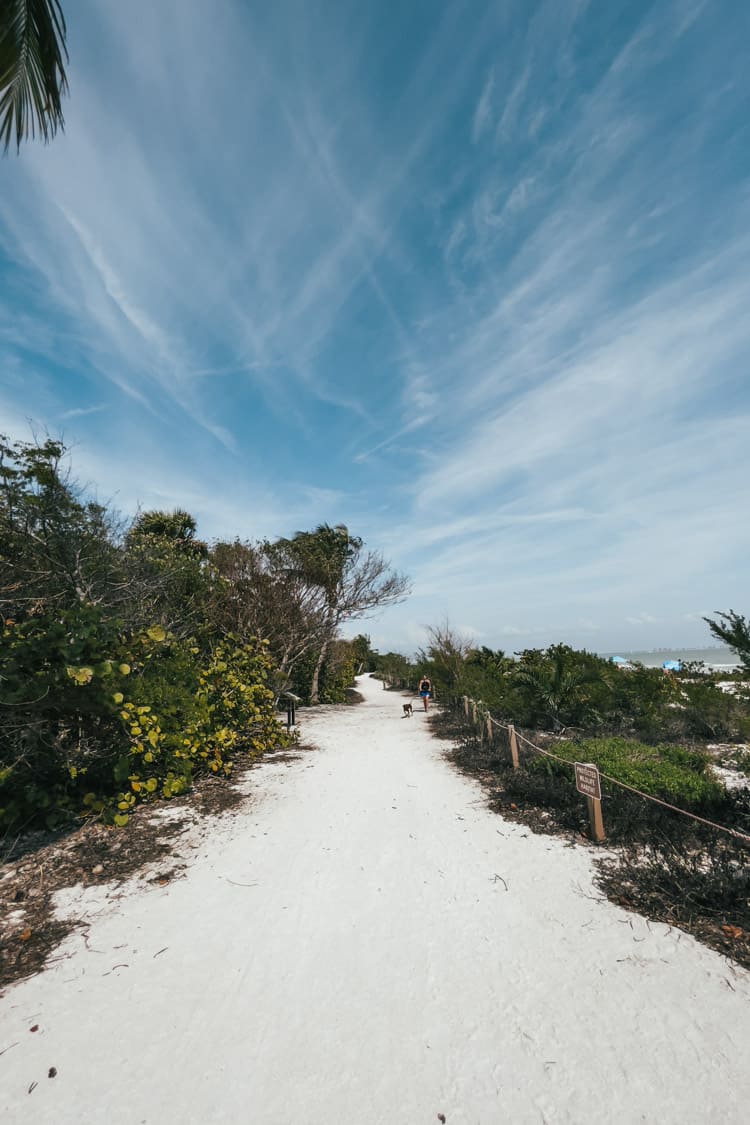 Lighthouse beach walking path