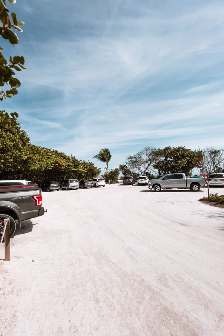 Parking lot at Lighthouse Beach