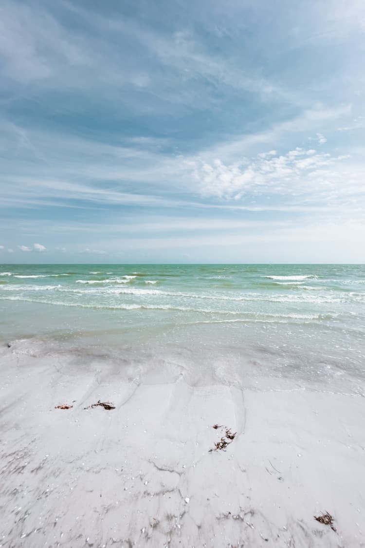 Blue, green water at Lighthouse Beach