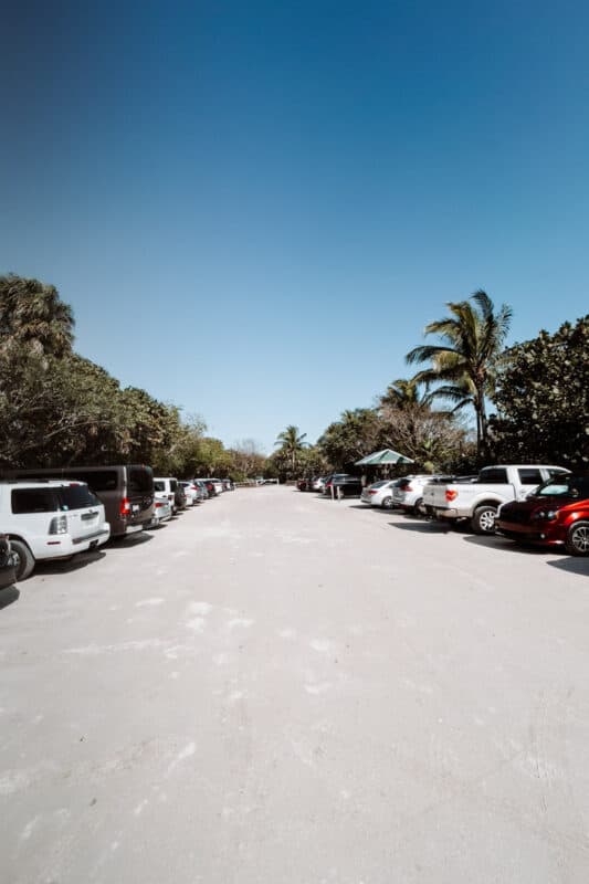 Tarpon Beach parking lot