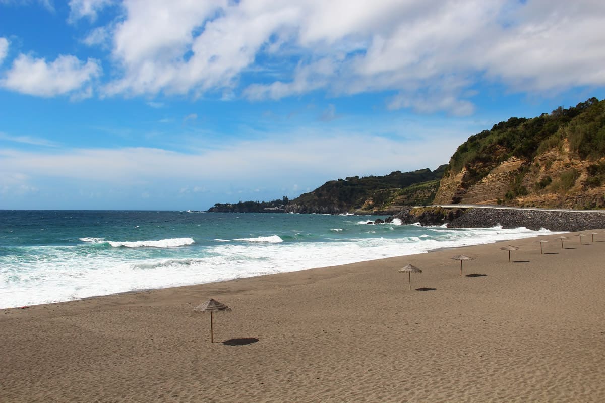 Agua d'Alto beach near Vila Franca do Campo on San Miguel island