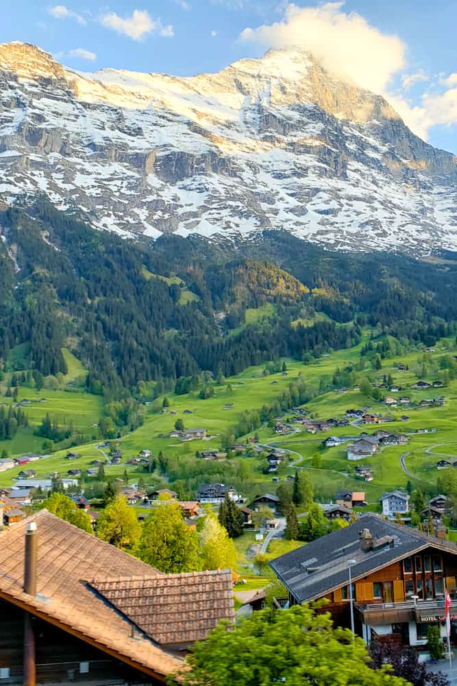 Grindelwald village in Switzerland