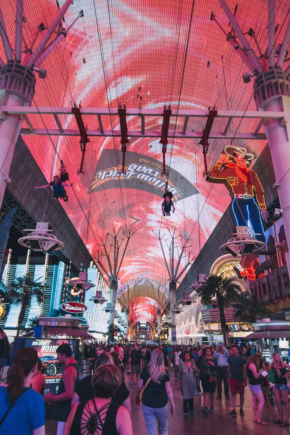 Fremont Street Experience Indoor Zipline