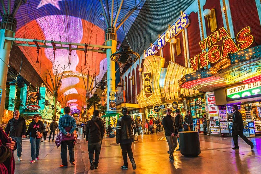 Fremont Street walking tour