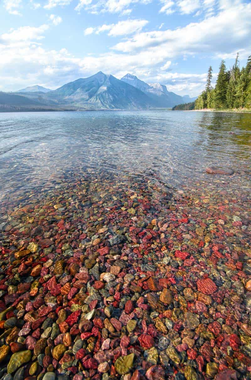 Lake McDonald colorful rocks