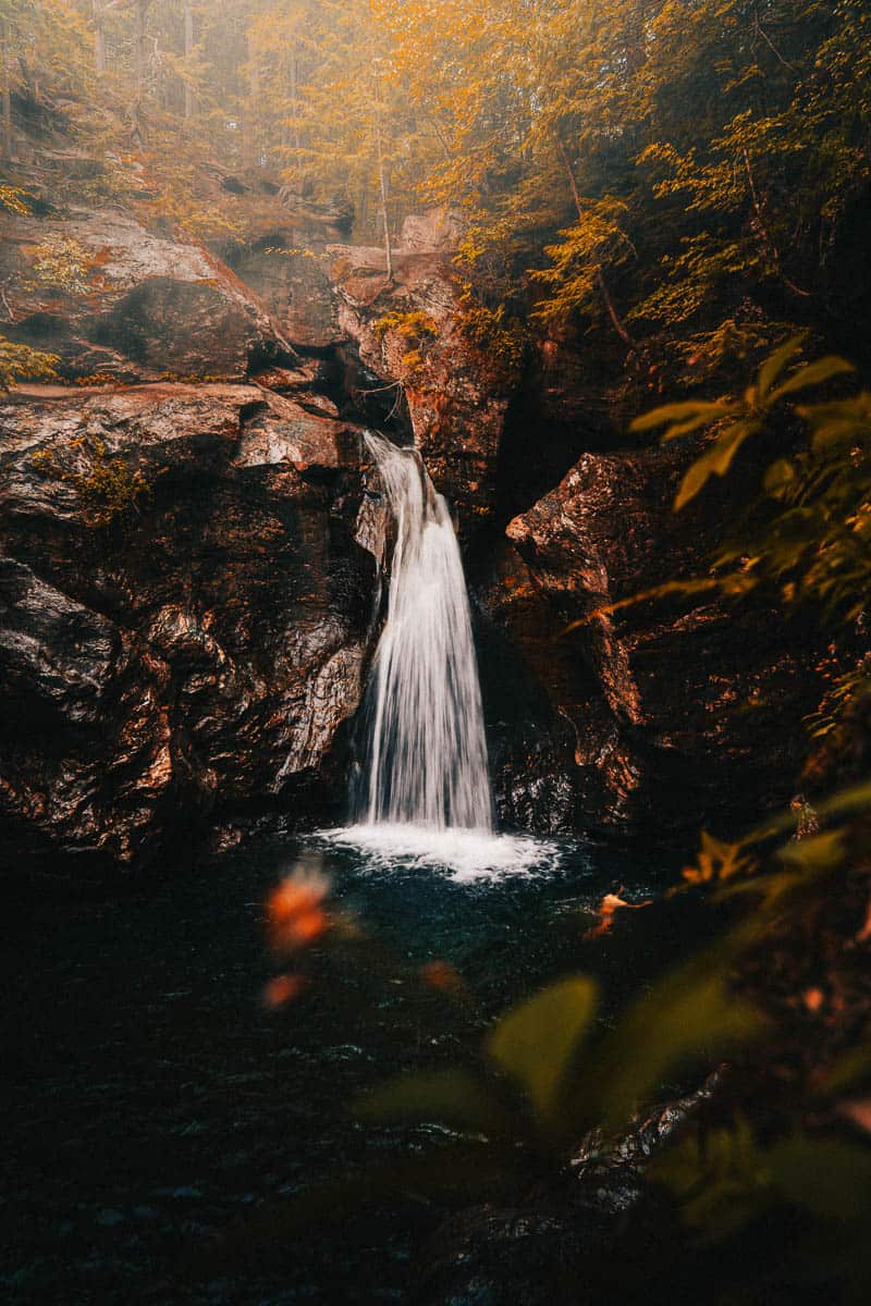 Moss Glen Falls in Stowe Vermont