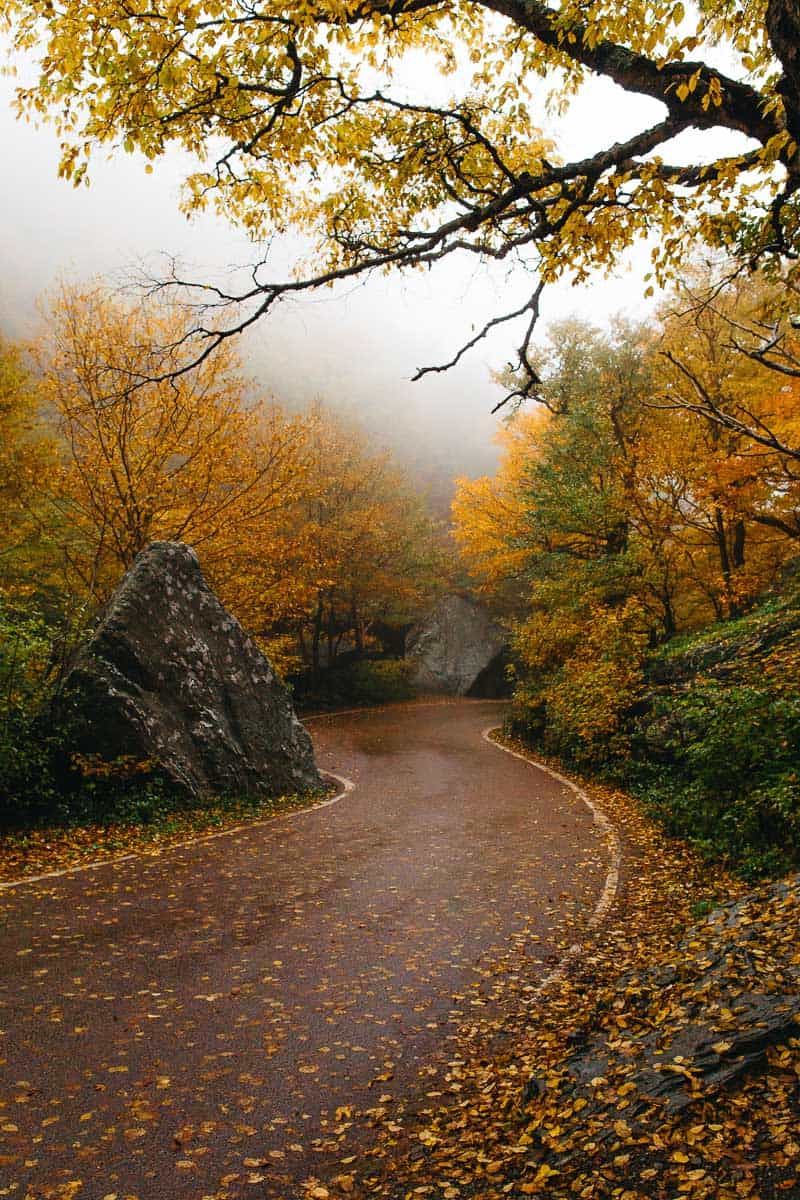 Smugglers Notch Drive in Vermont