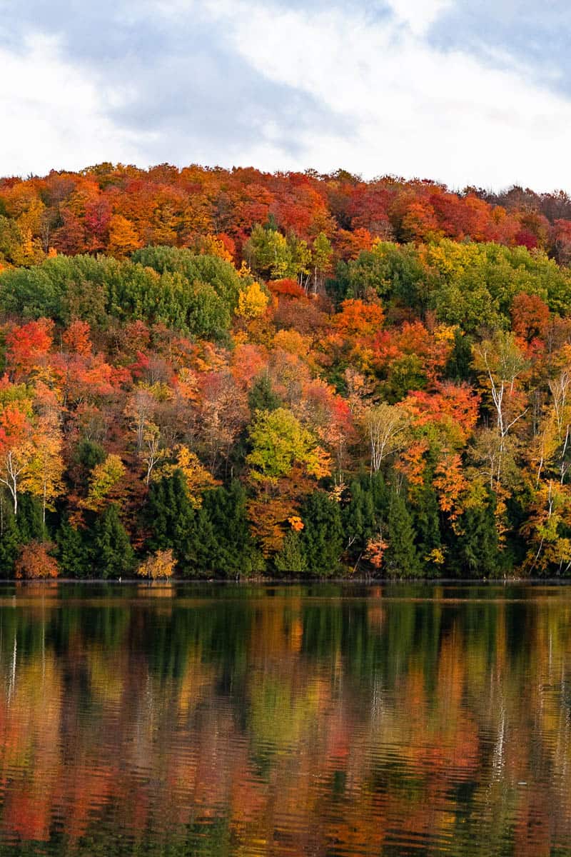 Waterbury reservoir Vermont fall