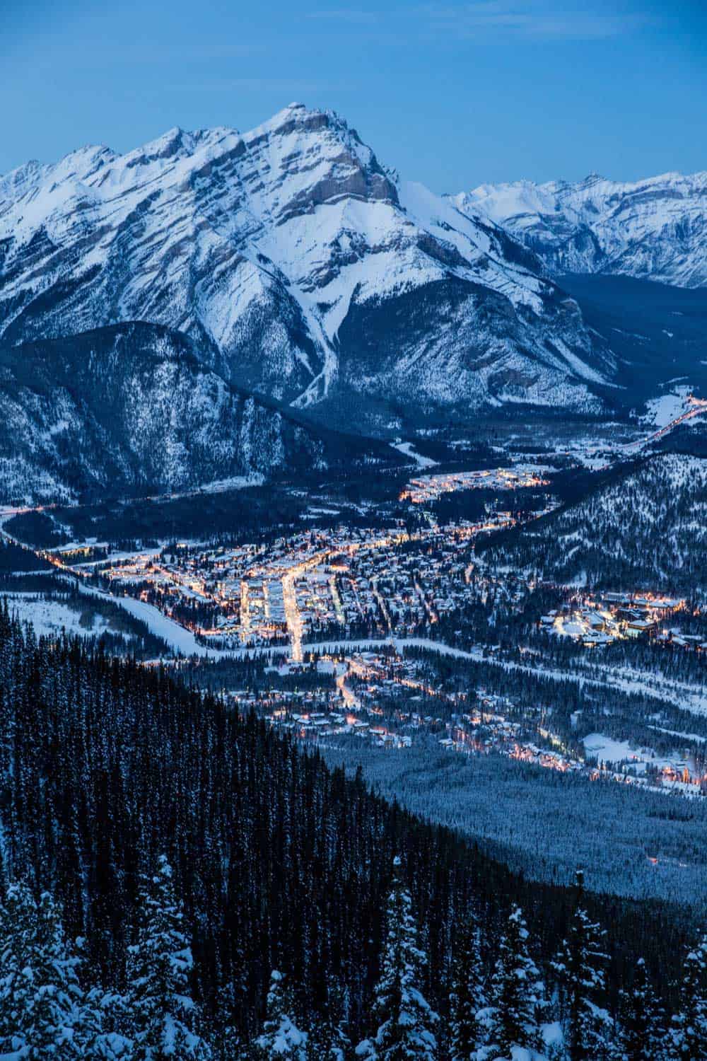 Banff Gondola views of Mountains 