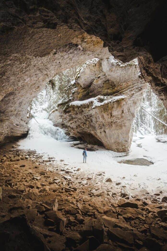 Johnston Canyon Cave