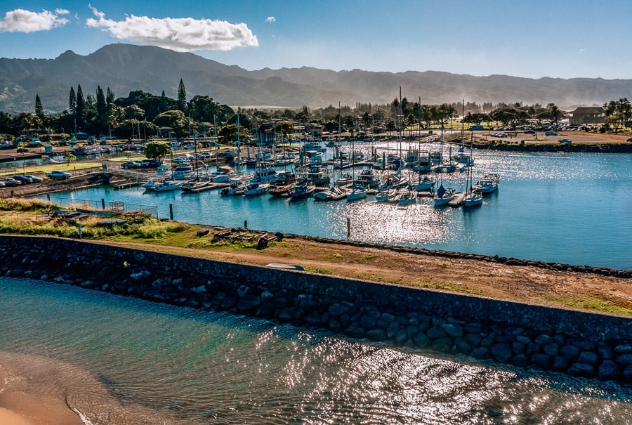 Haleiwa Boat Harbor in Hawaii