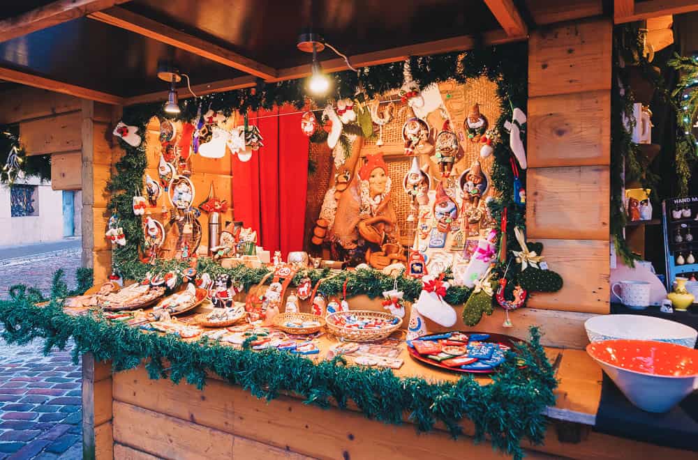 Souvenirs Displayed For Sale At The Annual Riga Christmas Market
