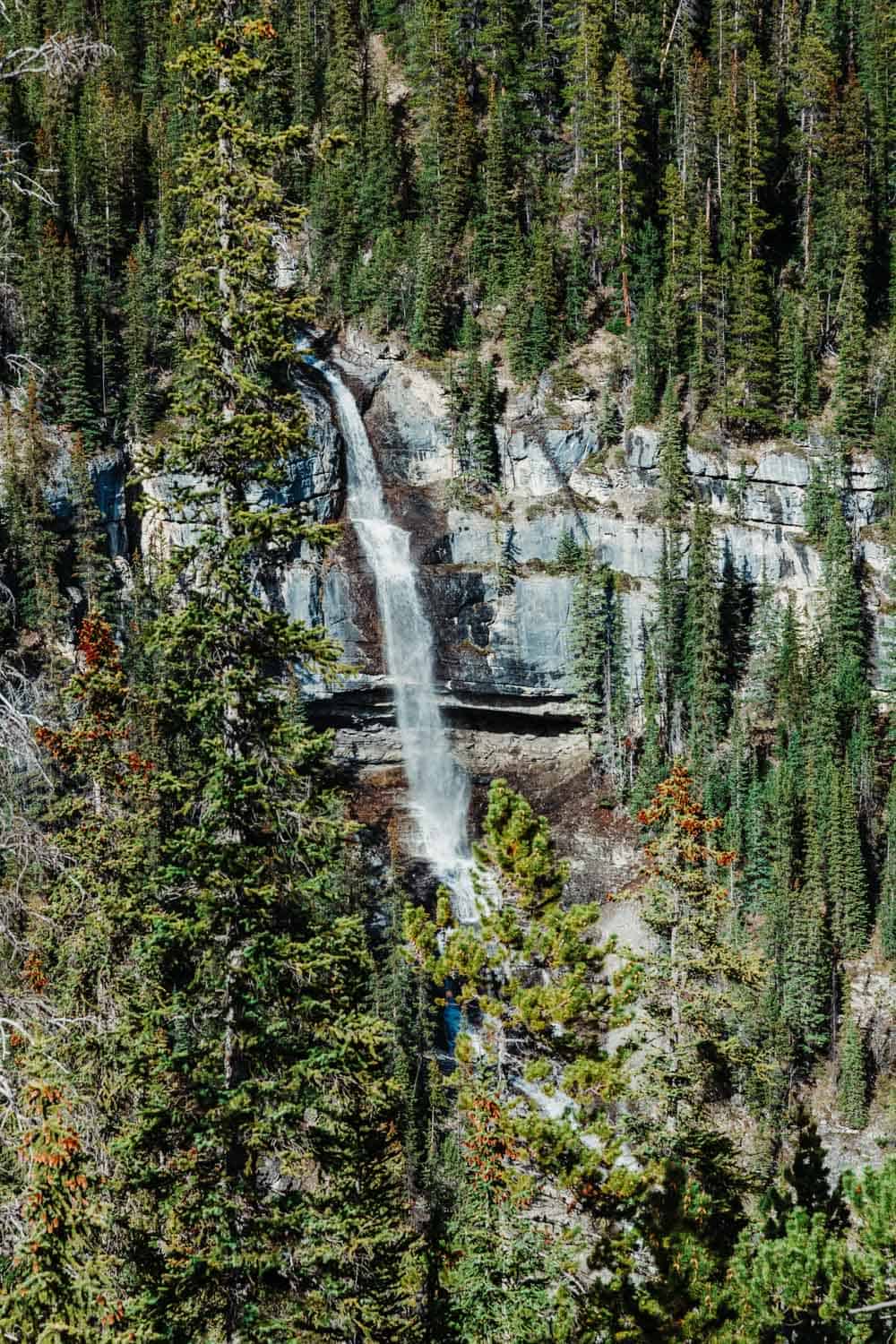 Bridal Veil Falls in Alberta Canada.