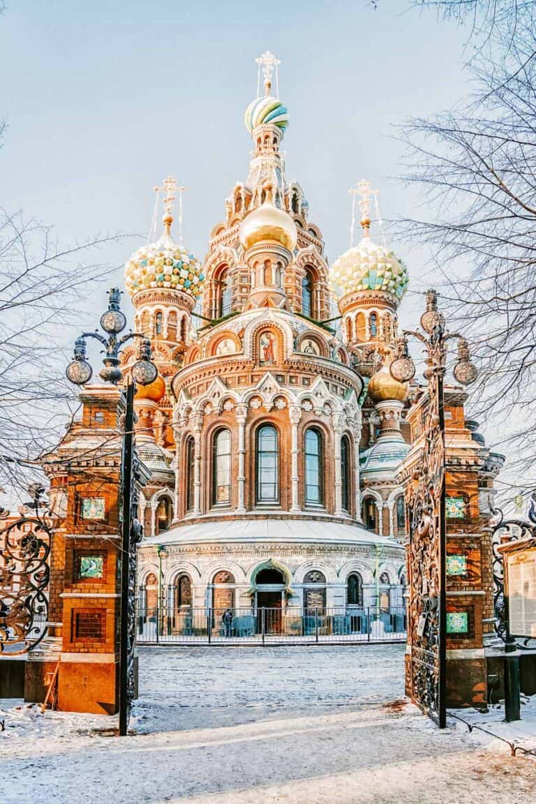 Church Of The Savior On Spilled Blood In St. Petersburg In The W