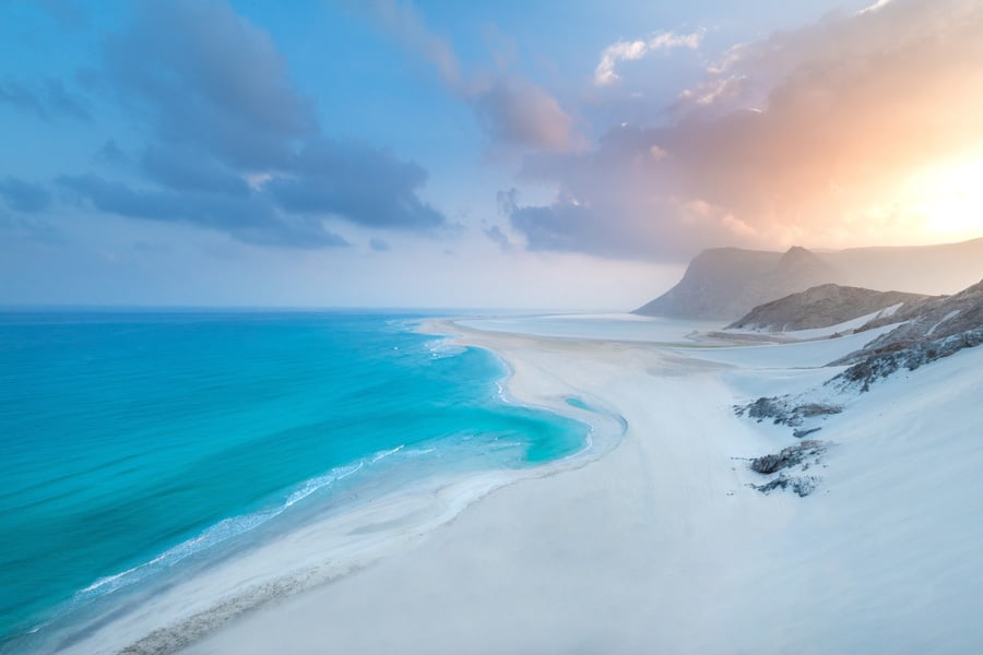 Detwah lagoon on Socotra island