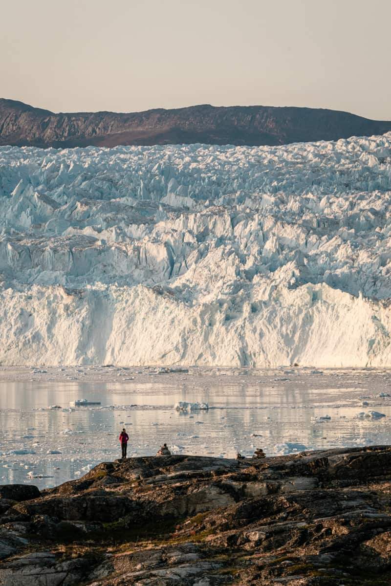 Eqi glacier in Greenland