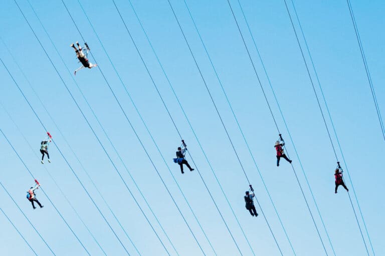 The Linq Zipline in Las Vegas Nevada