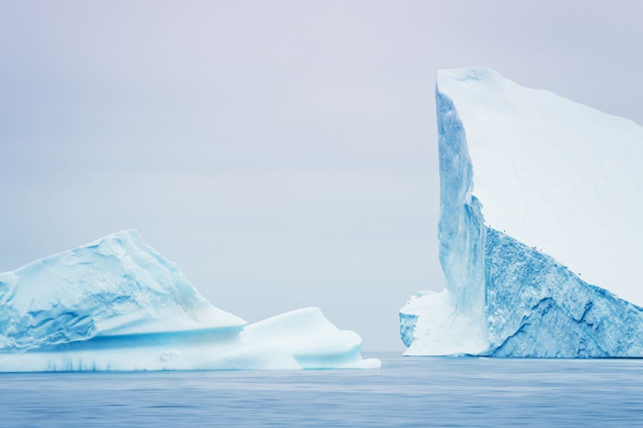 Big Icebergs In The Ilulissat Icefjord, Western Greenland