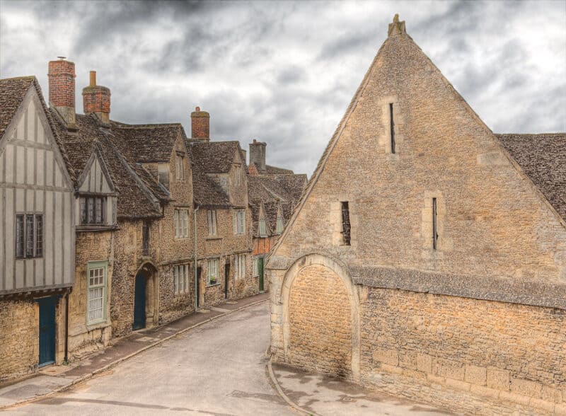 Lacock Village in Cotswold UK