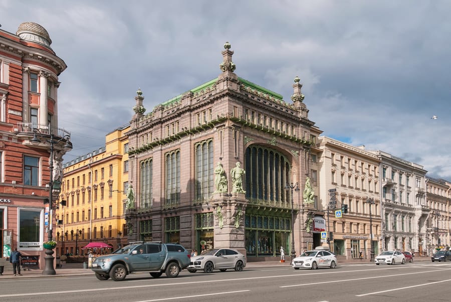 Nevsky Avenue in St Petersburg Russia