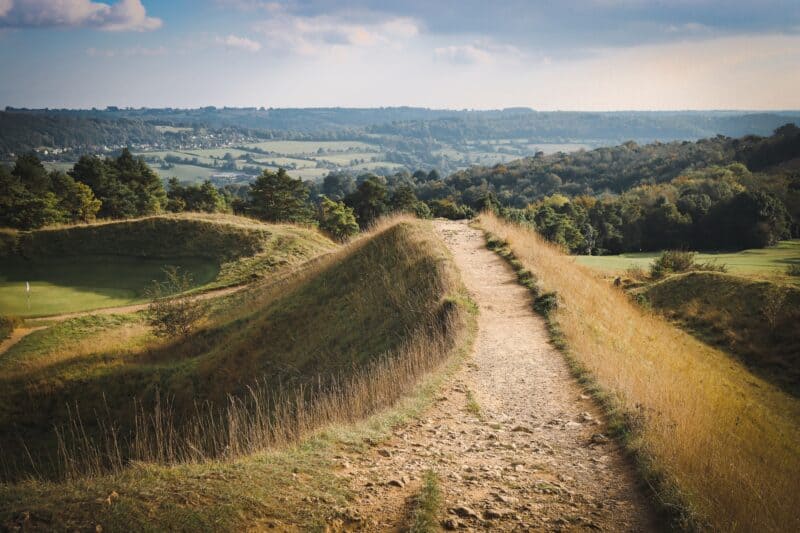 Painswick village in the Cotswold UK