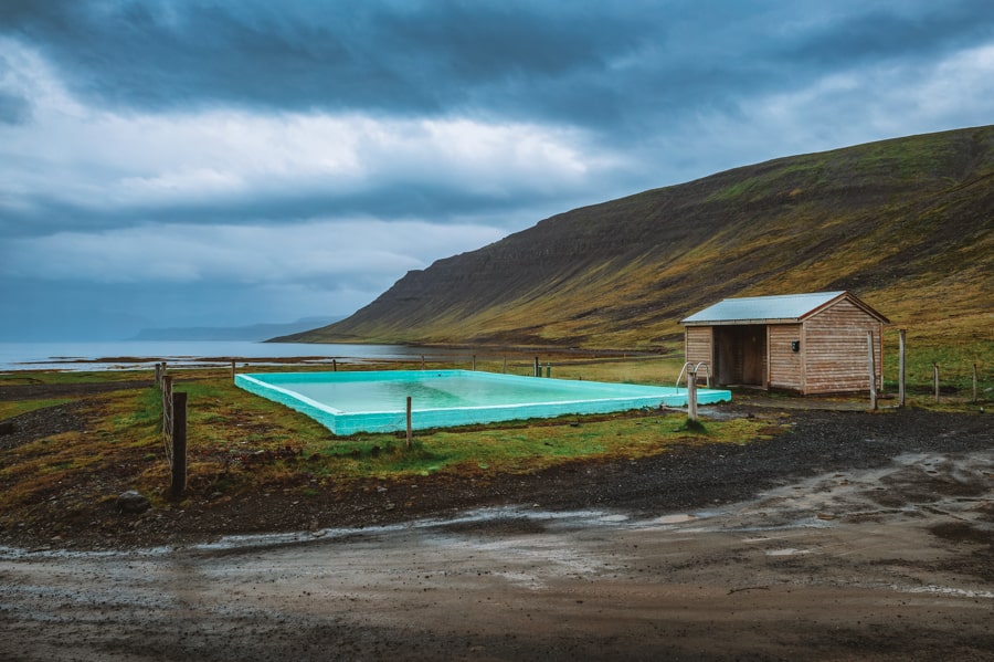 Reykjafjardarlaug hot Pool in Iceland