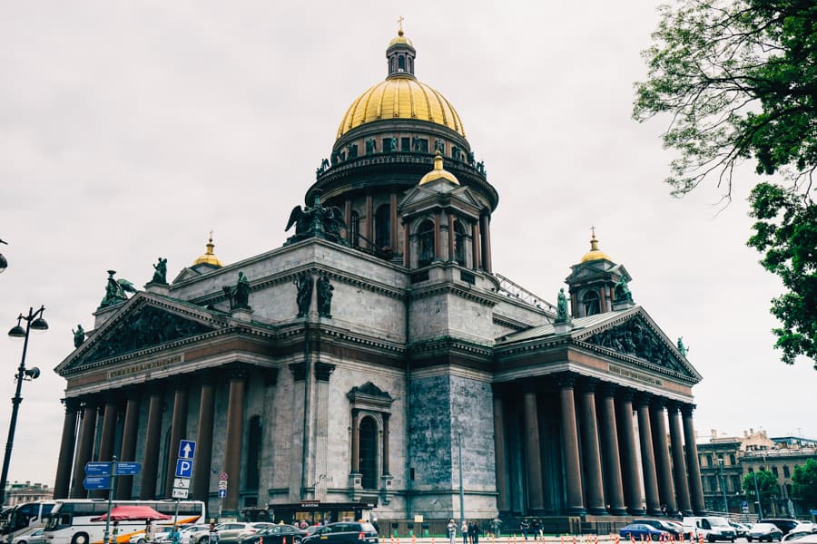 Saint Isaac's Cathedral in St Petersburg Russia