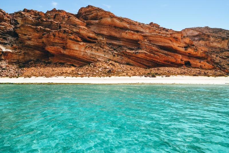 Beautiful Ras Shuab beach in Socotra