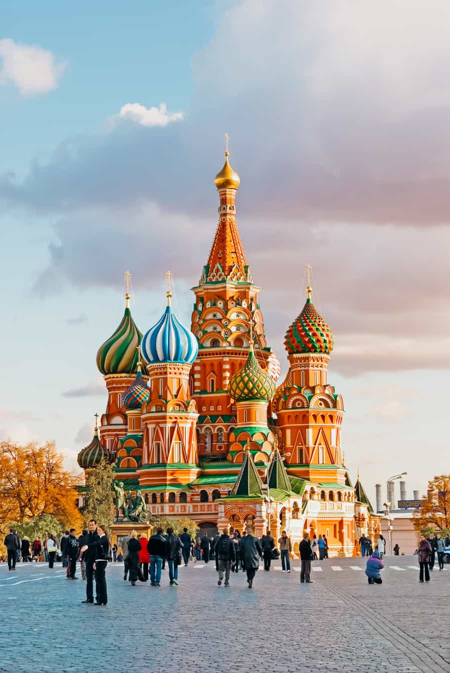 Saint Basil's Cathedral in Moscow Russia.